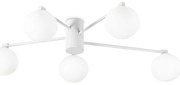 Φωτιστικό Οροφής - Πλαφονιέρα Hermes 316680 Φ90x20cm 5xG9 28W White Ideal Lux