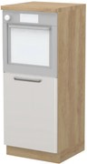 Επιδαπέδιο ντουλάπι φούρνου ψηλό Modena K14-60-1KR-Δρυς - Γκρι ανοιχτό - 60.00Χ60.00Χ148.00cm