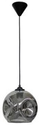 Κρεμαστό Φωτιστικό Οροφής 1xE27 Γυαλί Pop Heronia Lighting 02-0404 Φιμέ/Smoke