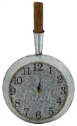 Artekko Clock Ρολόι Τοίχου Τηγάνι Μέταλλο Ξύλο Γαλβανιζέ (27x7.5x46)cm Artekko SA80178-DS