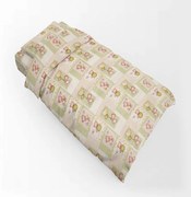 Παπλωματοθήκη Παιδική Εμπριμέ Baloon 76 Beige DimCol Μονό 160x240cm 100% Βαμβακερή Φανέλα