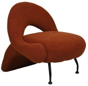 Πολυθρόνα ArteLibre PASIPHAE Πορτοκαλί Ύφασμα/Μέταλλο/Ξύλο 80x86x80cm