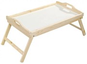 Τραπέζι κρεβατιού από πεύκο Kesper 69014, 50x30x23, πτυσσόμενο, καφέ