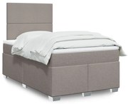 ΚΡΕΒΑΤΙ BOXSPRING ΜΕ ΣΤΡΩΜΑ TAUPE 120X200 ΕΚ. ΥΦΑΣΜΑΤΙΝΟ 3292752