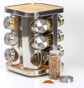 Βαζάκια Μπαχαρικών (Σετ 12τμχ) Με Σταντ F-V Rota 189583