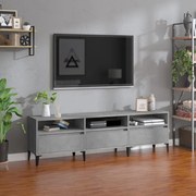 vidaXL Έπιπλο Τηλεόρασης Γκρι Σκυρ. 150x30x44,5 εκ. Επεξ. Ξύλο