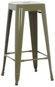 ΣΚΑΜΠΟ BAR ΜΕΤΑΛΛΙΚΟ MELITA ΣΕ DARK OLIVE GREEN HM8642.03 43x43x78 εκ. - HM8642.03