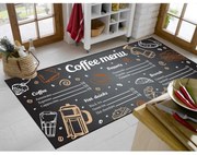 Χαλάκι Κουζίνας Coffee Menu 263 Multi DimCol 67X150cm Πολυέστερ