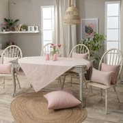 Καρέ Guensa 06 Pink Teoran 90X90cm Βαμβάκι-Πολυέστερ