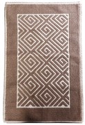 Χαλί Polycotton Labyrinth Brown ESPIEL 140x200εκ. LAX221