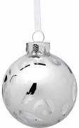 JΚ Home Décor - Μπάλα Γυάλινη Ασημί 7cm S/3