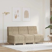 vidaXL Καθίσμα Σαλονιού 3 pcs Ανοιχτό γκρι 55 x 74 x 82 εκ.