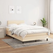 ΚΡΕΒΑΤΙ BOXSPRING ΜΕ ΣΤΡΩΜΑ ΚΡΕΜ 120X200 ΕΚ. ΥΦΑΣΜΑΤΙΝΟ 3139886