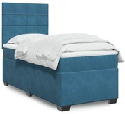 ΚΡΕΒΑΤΙ BOXSPRING ΜΕ ΣΤΡΩΜΑ ΜΠΛΕ 80 X 200 ΕΚ. ΒΕΛΟΥΔΙΝΟ 3293066