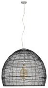 Φωτιστικό Οροφής Malibu 00966 1xΕ27 Φ100x86cm Black GloboStar