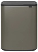 Κάδος απορριμμάτων Brabantia Bo Touch 60L, Ομαλό και αθόρυβο άνοιγμα, Μεγάλο άνοιγμα, Χάλκινο