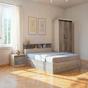 Φοιτητικό πακέτο επίπλων κρεβατοκάμαρας Cloud  σετ 3τεμ