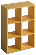 Βιβλιοθήκη Cube 0221536 73,5x34x109cm Yellow