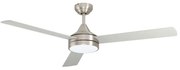Ανεμιστήρας Οροφής Με Φως Sesimbra 35081 Φ132x32,6cm Led IP20 Nickel Eglo Διάμετρος 132cm
