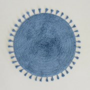 Πατάκι Μπάνιου (Φ90) Nima Fuzzy Denim Blue