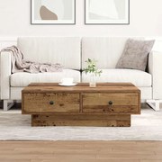 vidaXL Τραπεζάκι σαλονιού Παλαιό ξύλο 90 x 90 x 28 cm