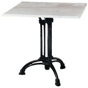 WOODWELL EKO Τραπέζι Τρίνυχο Μαντέμι, Μάρμαρο 70x70x74cm Ε893