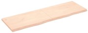 vidaXL Ράφι Τοίχου 160x50x(2-4) εκ. από Ακατέργαστο Μασίφ Ξύλο Δρυός
