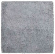 vidaXL Χαλί Shaggy με Ψηλό Πέλος NAVARRA Ασημί Γκρι 240x240 εκ.