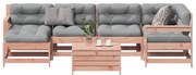 vidaXL Σαλόνι Κήπου Σετ 7 Τεμαχίων Μασίφ Ψευδοτσούγκας με Μαξιλάρια