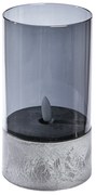 Wind Light (Led) Cylindrical Γυάλινο Γκρι PU H. 125 cm D. cm