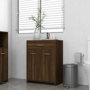 vidaXL Ντουλάπι Μπάνιου Καφέ Δρυς 60 x 33 x 80 εκ. Επεξεργασμένο Ξύλο