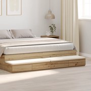vidaXL Κομοδίνα από ξύλο καλλιτέχνη 200x36.5x16.5 cm Επεξεργασμένο ξύλο