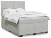 ΚΡΕΒΑΤΙ BOXSPRING ΜΕ ΣΤΡΩΜΑ ΑΝΟΙΧΤΟ ΓΚΡΙ 160X200 ΕΚ. ΒΕΛΟΥΔΙΝΟ 3293248