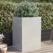vidaXL Ζαρντινιέρα Ασημί 52x48x75 εκ. από Ανοξείδωτο Ατσάλι