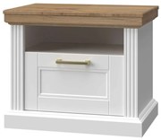 Κομοδίνο Tahoma 1S 162261439 62x43x52cm White-Oak