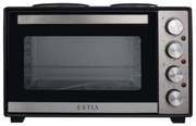 ESTIA ΗΛΕΚΤΡΙΚΟ ΦΟΥΡΝΑΚΙ MULTICOOK COMPACT 3600w 38lt ΜΕ 2 ΕΣΤΙΕΣ ΚΑΙ ΑΝΤΙΚΟΛΛΗΤΙΚΟ ΕΣΩΤΕΡΙΚΟ