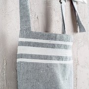 Ποδιά Ολόσωμη Athenian Grey-White Ρυθμός 60x85cm 100% Βαμβάκι