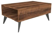 Τραπέζι Marla pakoworld σε καρυδί απόχρωση 90x56x40εκ