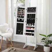 Καθρέφτης Δαπέδου/Κοσμηματοθήκη (41.1x9.5x151.5) Songmics JJC69WT