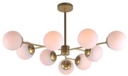 KQ S0980-9 NERVO PENDANT GOLD WITH OPAL GLASSES HOMELIGHTING 77-8178