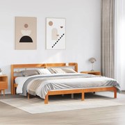 vidaXL Σκελετός Κρεβ. Χωρίς Στρώμα Καφέ Κεριού 180x200 εκ Μασίφ Πεύκο