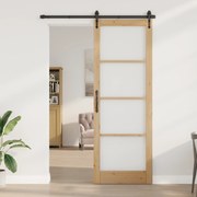 vidaXL Εσωτερική Πόρτα με Γυαλί "ORKDAL" 83x232x4 εκ. Στερεό Ξύλο Πεύκου