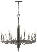 Πολυέλαιος Κρεμαστό Φωτιστικό 6xE14 Χειροποίητο Spyre Elstead Lighting-HK-SPYRE6C-MMB-Μπρονζέ HK-SPYRE6C-MMB