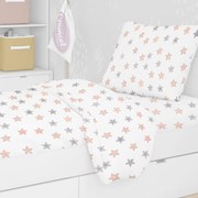 Σεντόνια Μονά (Σετ 3τμχ) Dimcol Star 103 Grey