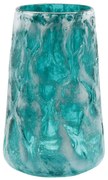 Βάζο Φυσητό Θάλασσα 15-00-23931 Φ20x32cm Turquoise Marhome Γυαλί