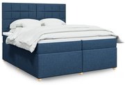 ΚΡΕΒΑΤΙ BOXSPRING ΜΕ ΣΤΡΩΜΑ ΜΠΛΕ 200X200 ΕΚ. ΥΦΑΣΜΑΤΙΝΟ 3293693