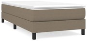 vidaXL Σκελετός Κρεβατιού Χωρίς Στρώμα Taupe 90x190 εκ. Υφασμάτινο
