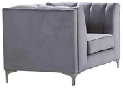 Πολυθρόνα PARSON Ύφασμα Σκ.Γκρι Velure 103x87x79cm