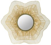 Artekko Mirror Καθρέπτης Τοίχου Μέταλλο Γυαλί Χρυσό (68.6x6x68.6)cm - 45065