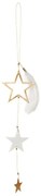 Στολίδι Χριστουγεννιάτικο Golden Star LBTRD0089392 18cm White-Gold Raeder